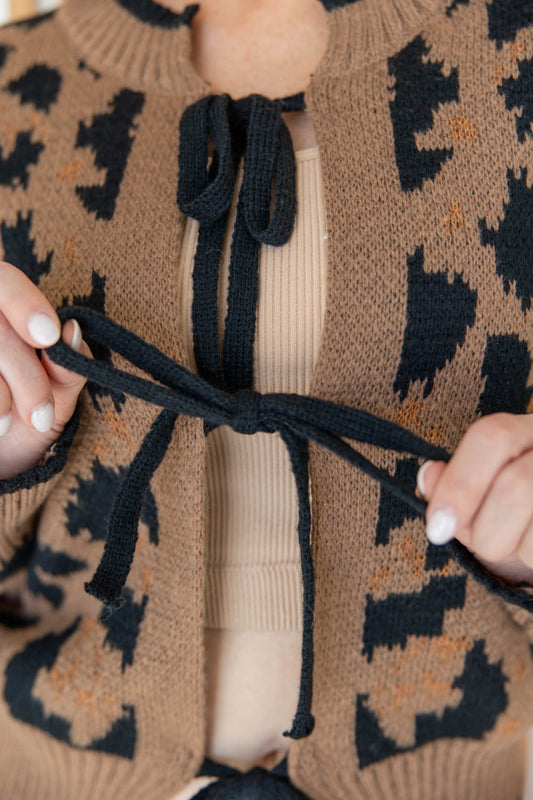 Untamed Icon Leopard Cardigan Sweater