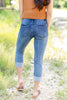 Made You Look Cuffed Capri Jeans