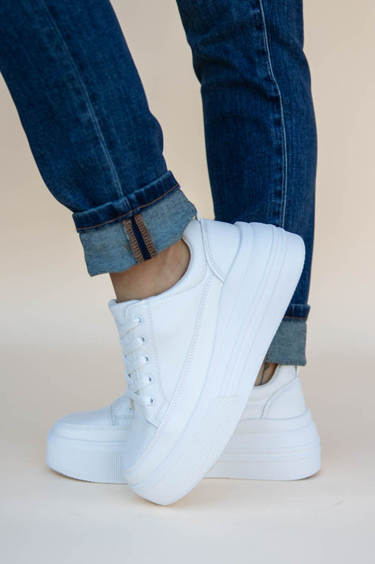 Elevated Heights Classic White Sneaker