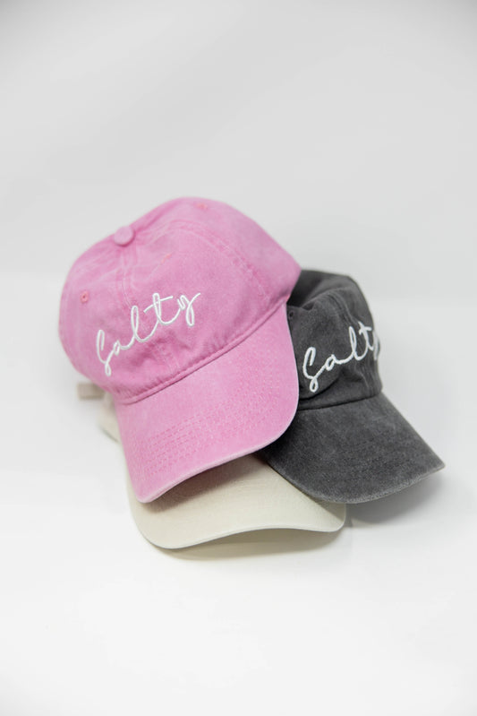 Salty Embroidered Baseball Cap