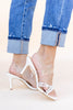 Clear Intentions Pearl Strap Heels