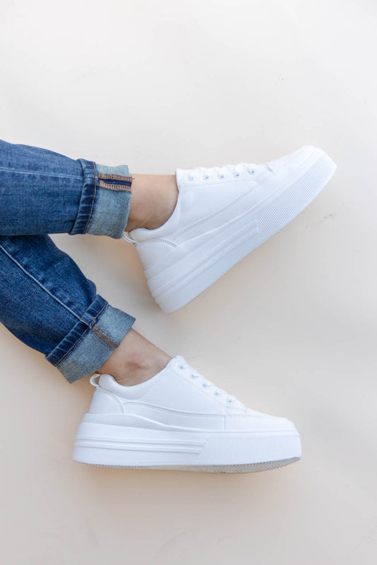 Elevated Heights Classic White Sneaker