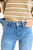 Out Of The Blue Angular Seam Flare Jeans