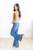 Out Of The Blue Angular Seam Flare Jeans