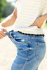 Crushing It Mid Rise Crop Jeans