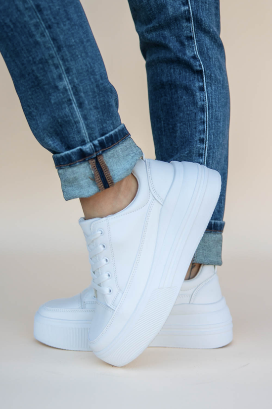 Elevated Heights Classic White Sneaker