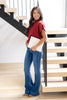Parisian Romance Mock Neck Short Sleeve Top