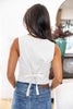 Back Tie Breeze Sleeveless Vest