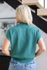 Parisian Romance Mock Neck Short Sleeve Top