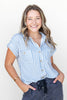 Lined In Love Button Down Top