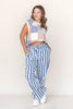 Chasing the Lines Drawstring Pants