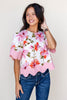 Sweet Stems Short Sleeve Top