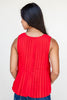 Pleats On Repeat Sleeveless Top