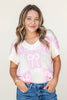 Sweetheart Square Short Sleeve Top