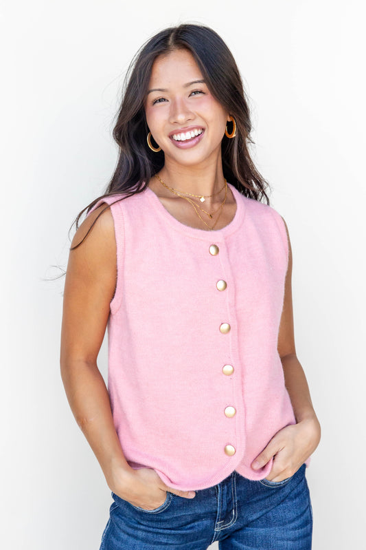 Quiet Luxe Sleeveless Vest