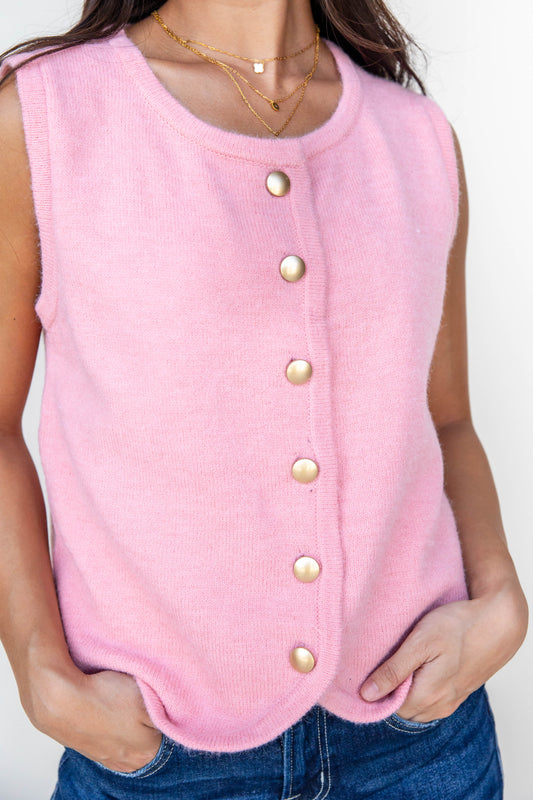 Quiet Luxe Sleeveless Vest