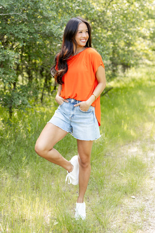 Simply Sweet Short-Sleeved Dolman Top
