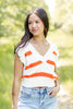 Sunburst Glow Sleeveless V-neck Top