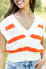 Sunburst Glow Sleeveless V-neck Top