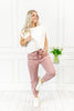 Rosy Glow High Rise Jogger Mica Denim