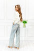 Faded Dream Tummy Control Wide Leg Judy Blue Jeans