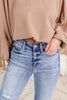 Judy Blue Reg/Plus Higher Standards Distressed Flare Jeans
