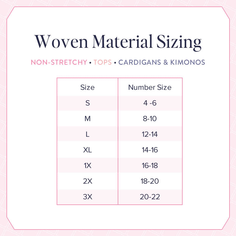 Sizing Guidelines – Charming & Main