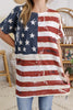 American Woman Flag Print Top